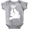 cartoon hands holding diamond Baby Onesie