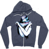galaxy girl Zipper Hoodie
