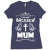 I Am One Blessed Mum Ladies Fitted T-Shirt