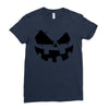 pumpkin face Ladies Fitted T-Shirt
