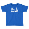 v6 eat sleep shoot Toddler T-shirt