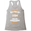 Super Cool Son Of A Freaking Awesome Mom Racerback Tank