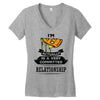 I Am Pizza Actually In A Very Commited Relationship Women's V-Neck T-Shirt