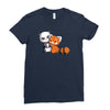 panda hug Ladies Fitted T-Shirt
