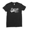 legend since 1977, funny Ladies Fitted T-Shirt