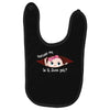 June Peeking Out Baby Girl Baby Bibs