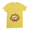 POW! Funny Explosion Cartoon Ladies Fitted T-Shirt