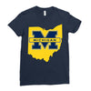 ohio for michigan Ladies Fitted T-Shirt