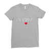 Stick Heart Ladies Fitted T-Shirt