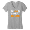 blood sweat Women's V-Neck T-Shirt