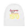 awesome since november 1970 Baby Beanies