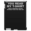 you read my t shirt iPad 3 and 4 Case