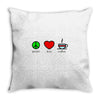 peace love coffee (2) Throw Pillow