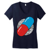 akira pill 2 Women's V-Neck T-Shirt