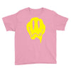 melting acid smiley face Youth Tee