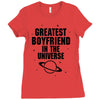 Greatest Boyfriend In The Universe Ladies Fitted T-Shirt