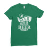 beer does not ask questions Ladies Fitted T-Shirt
