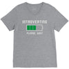 low battery introvert pun humor V-Neck Tee