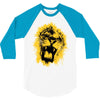 lion yellow 3/4 Sleeve Shirt