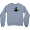 military attach helicopter gunship Crewneck Sweatshirt