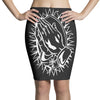 praying hands cross mary rock band baseball jersey Pencil Skirts