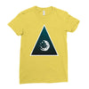 Abstract Planet Ladies Fitted T-Shirt