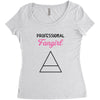 Professional Fangirl Women's Triblend Scoop T-shirt