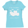 i'm a drummer please shout Ladies Fitted T-Shirt