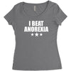 i beat anorexia Women's Triblend Scoop T-shirt