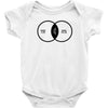 music elitism venn diagram musician indie snob rock geek shirt t shirt Baby Onesie