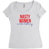 nasty women make history Women's Triblend Scoop T-shirt