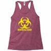 biohazard emo gamer cool rock music Racerback Tank