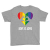 Love is Love Heart Youth Tee
