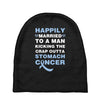 happily married to a man kicking the crap outta stomach cancer Baby Beanies