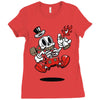 modern hero Ladies Fitted T-Shirt