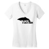 black panther logo Women's V-Neck T-Shirt