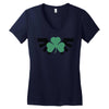 zelda logo treffle trois feuilles Women's V-Neck T-Shirt