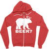 bear deer beer Zipper Hoodie