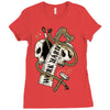work hard until die Ladies Fitted T-Shirt