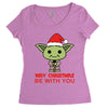 may christmas be with you Women's Triblend Scoop T-shirt