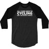 all i care about is cycling and maybe 3 people and food 3/4 Sleeve Shirt