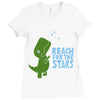 reach for the stars Ladies Fitted T-Shirt