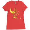 the moon Ladies Fitted T-Shirt
