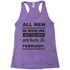 all men are created equal february Racerback Tank