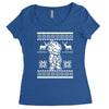 christmas saiyan prince Women's Triblend Scoop T-shirt