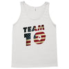 team 10 american flag Tank Top