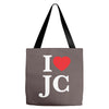 i love jesus christ Tote Bags