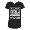 microwave hacker Maternity Scoop Neck T-shirt