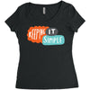 it simple Women's Triblend Scoop T-shirt