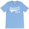 married since 2015   mens funny wedding marriage T-Shirt